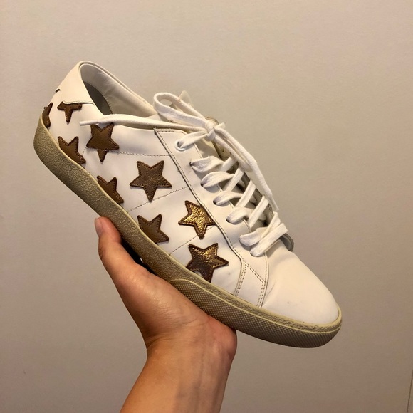 COURT CLASSIC GOLDEN METALLIC CALIFORNIA SNEAKERS - Picture 1 of 6